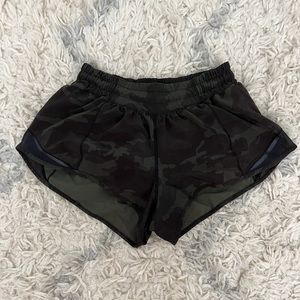 Lululemon Hotty hot shorts, 2.5 inch inseam, camo